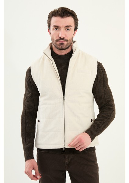 Düz Slim Fit Dik Yaka Kadife Erkek Yelek fırsatları