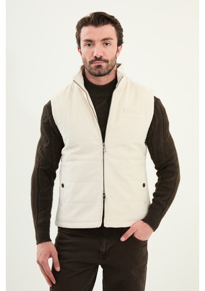 Düz Slim Fit Dik Yaka Kadife Erkek Yelek indirimleri