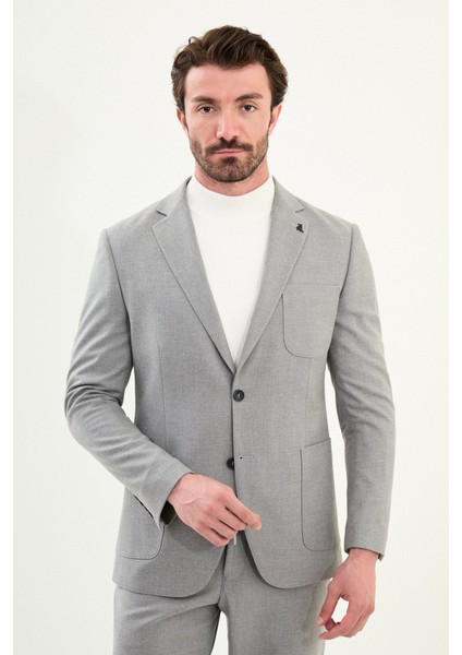 Düz Slim Fit Torba Cep Beli Lastikli Ipli Yün Erkek Takım Elbise fırsatları