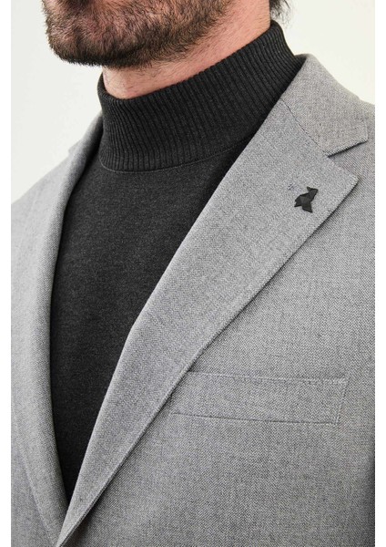 Kırçıllı Slim Fit Torba Cep Mono Yaka Yün Erkek Takım Elbise fiyatları