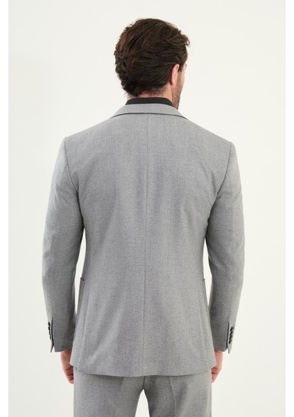 Kırçıllı Slim Fit Torba Cep Mono Yaka Yün Erkek Takım Elbise indirimleri