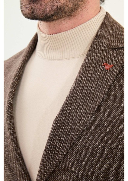 Kırçıllı Slim Fit Torba Cep Mono Yaka Erkek Ceket fiyatları