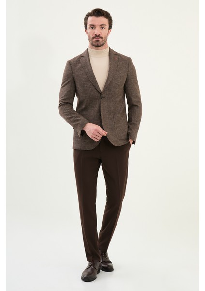 Kırçıllı Slim Fit Torba Cep Mono Yaka Erkek Ceket modelleri