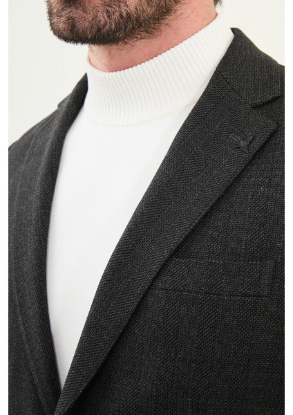 Desenli Slim Fit Torba Cep Mono Yaka Erkek Takım Elbise fiyatları