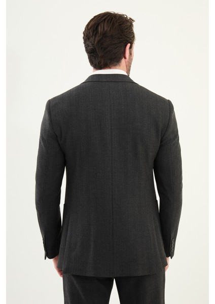 Desenli Slim Fit Torba Cep Mono Yaka Erkek Takım Elbise indirimleri