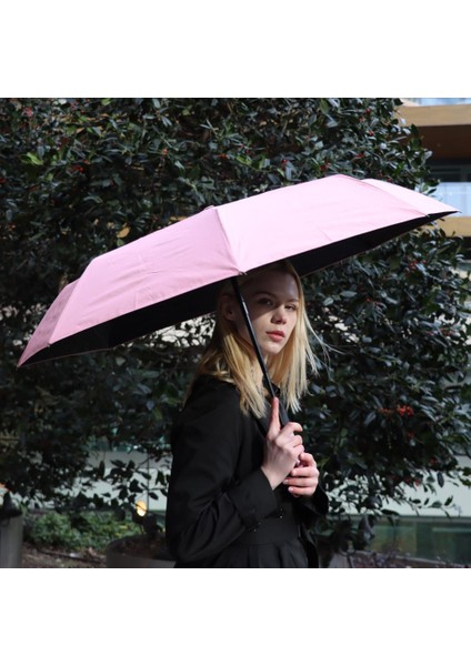 Moods Up Pembe Tam Otomatik Uv Şemsiye, Rüzgara Dayanıklı, Hızlı Kuruyan, Çanta Boy indirimleri