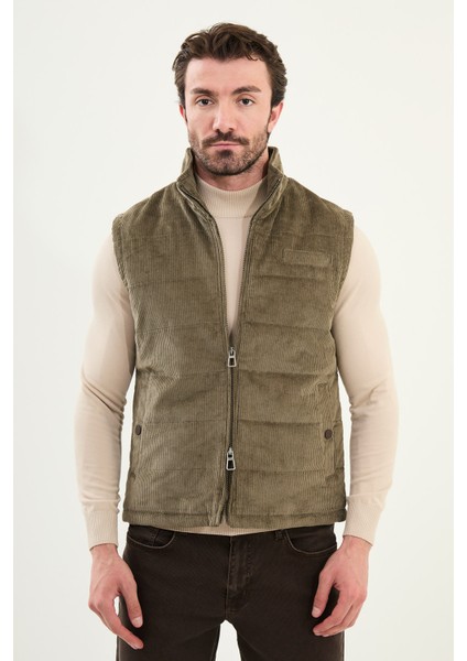 Düz Slim Fit Dik Yaka Kadife Erkek Yelek indirimleri