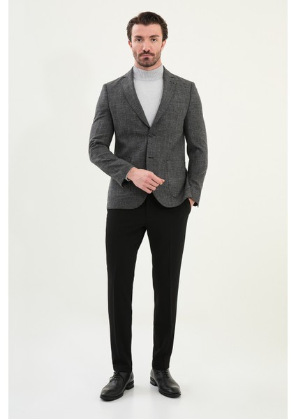 Kırçıllı Slim Fit Torba Cep Mono Yaka Erkek Ceket modelleri