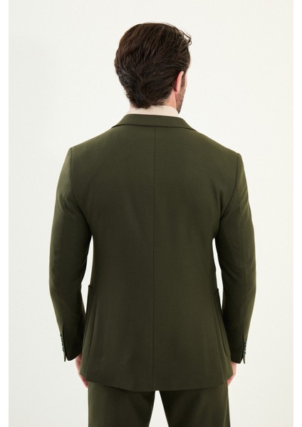 Düz Slim Fit Torba Cep Beli Lastikli Ipli Yün Erkek Takım Elbise indirimleri