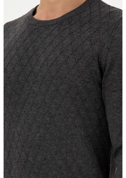 Erkek Antrasit Melanj Kazak /Triko 50297055-VR081