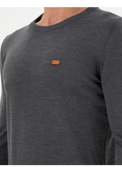 Erkek Antrasit Melanj Kazak /Triko 50297040-VR081