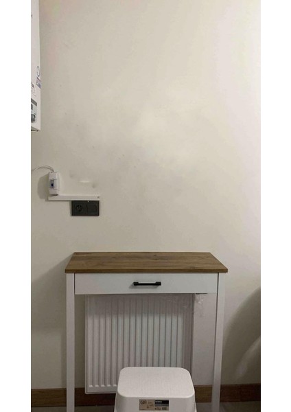 Şık ve Fonksiyonel Kahve Köşesi Ünitesi -( Üstü Ceviz Renk - 30 x 70X 92 )