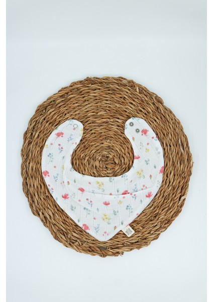 5'li Yumuşacık %100 Pamuk Müslin Bebek Salya Mama Önlüğü 0-18 Ay