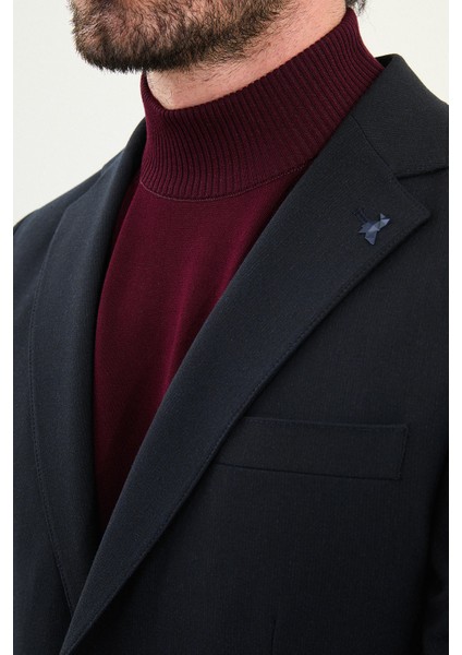 Çizgili Slim Fit Torba Cep Mono Yaka Erkek Ceket fiyatları