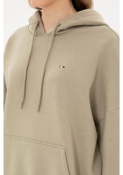 Kadın Açık Haki Sweatshirt 50313567-VR183 indirimleri