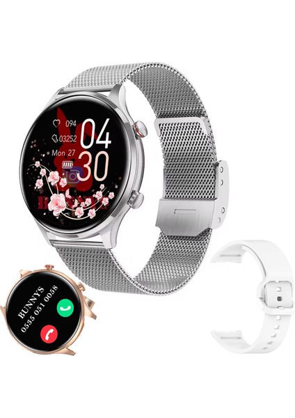 Poco F5 Uyumlu Su Geçirmez Akıllı Saat Mini 1.32 Inç Amoled