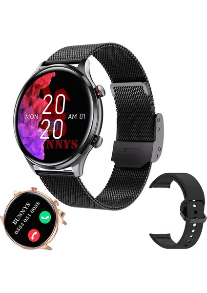 Poco X6 Pro Uyumlu Su Geçirmez Akıllı Saat Mini 1.32 Inç Amoled