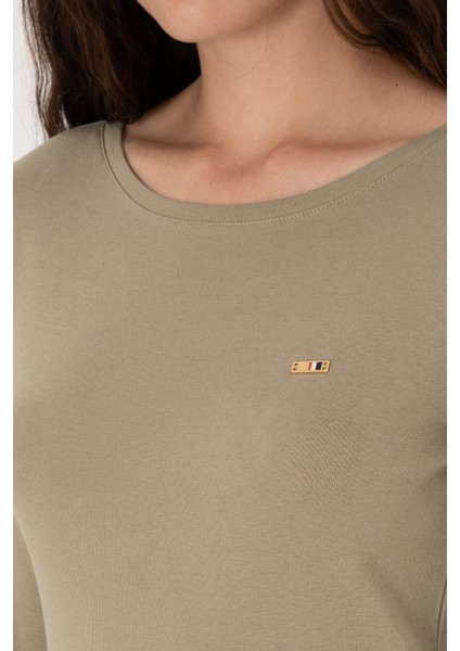 Kadın Açık Haki Sweatshirt 50315419-VR183