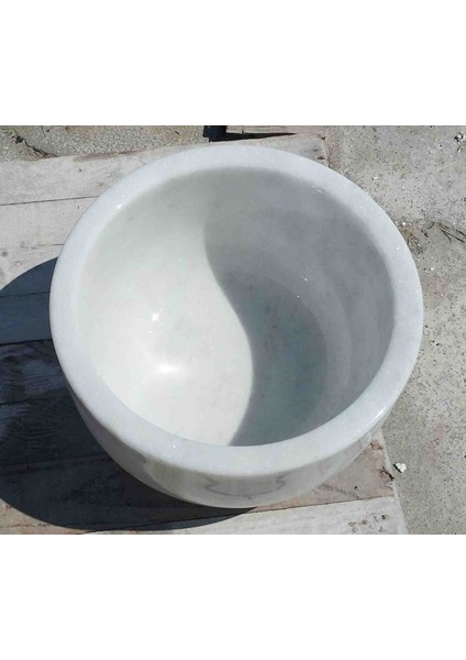 Beyaz Mermer Kurna Yuvarlak Hamam Kurnasi modelleri