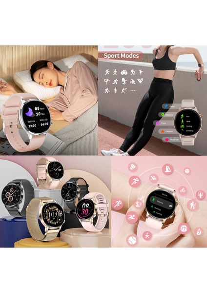 Huawei Nova Y72 Uyumlu Su Geçirmez Akıllı Saat Mini 1.32 Inç Amoled modelleri