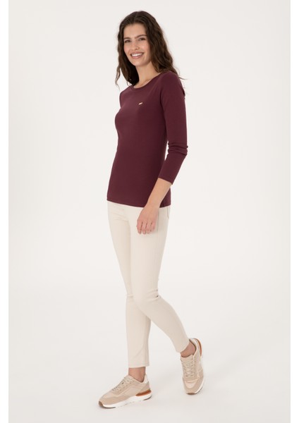 Kadın Plum Sweatshirt 50315419-VR177 fırsatları