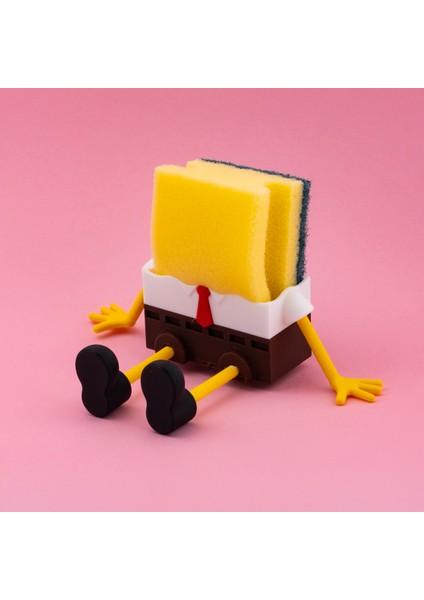 Flexilab Creative Sünger Bob Bulaşık Süngeri Tutucağı Süngerlik