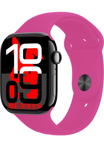 Apple iPhone 16 Uyumlu Pembe Akıllı Saat WATCH10 2025 Hediyeli Amoled Ekran