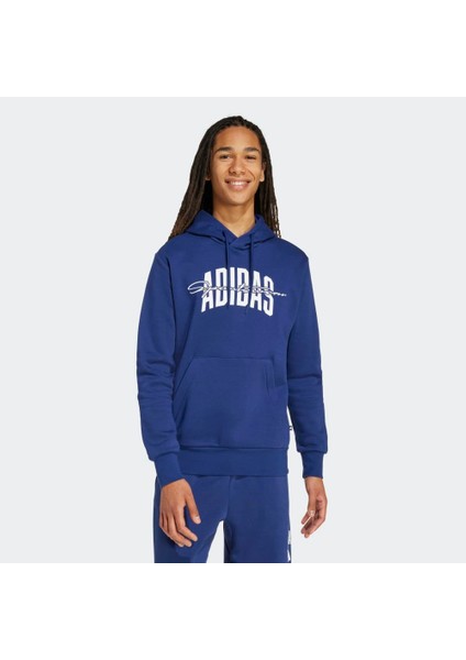 Sportswear JM6428 Collegiate Script Graphic Kapüşonlu Üst