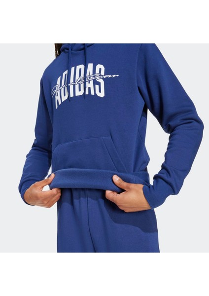 Sportswear JM6428 Collegiate Script Graphic Kapüşonlu Üst indirimleri