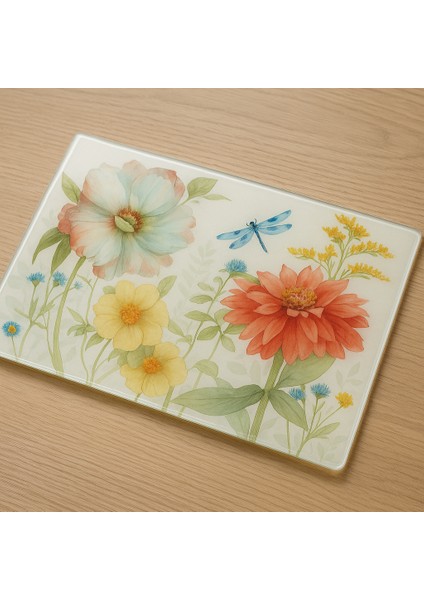 Temperli Cam Kesme Tahtası Sunum Tahtası Cam Doğrama Tahtası Antibakteriyel Oval Kenarlı modelleri