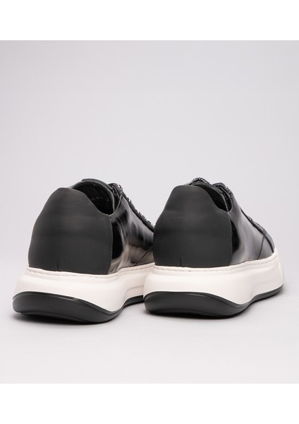 21096 Erkek Hakiki Deri Rugan Kalın Taban Sneaker Ayakkabı indirimleri