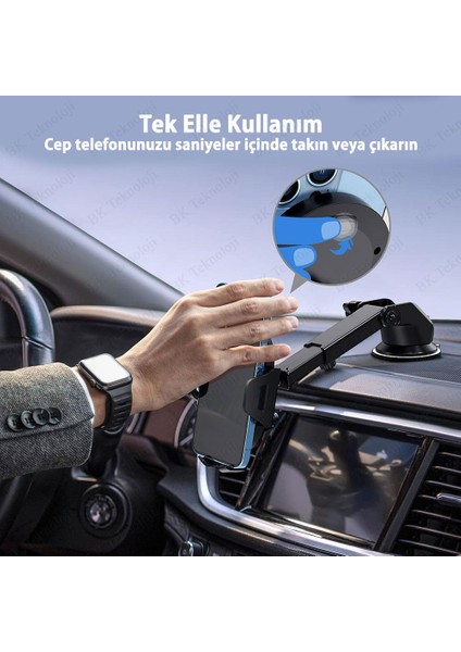 360 Derece Ayarlanabilir Vantuzlu Araç Içi Telefon Tutucu indirimleri