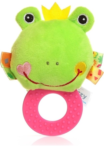 Renkli Çıngıraklı Dişlik Kurbağam, Eğlenceli ve Güvenli Bebek Oyuncağı fiyatları