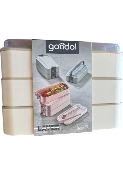 Layer Lunch Box Kilitli Kat Kat Beslenme Kutusu Çatal Kaşıklı Taşınabilir fiyatları