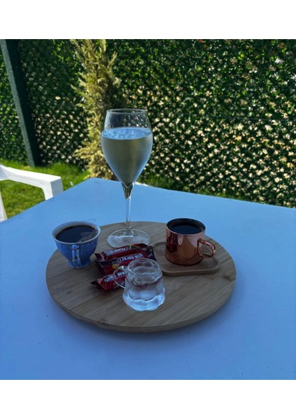 Kahve Bardağı Kare Bambu Tabaklı Bronz indirimleri