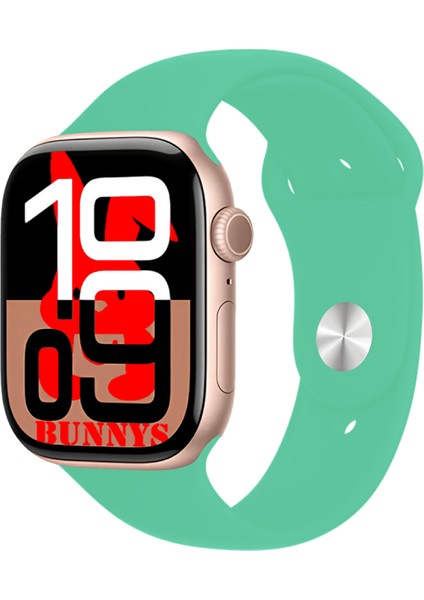 Oppo A93 Uyumlu Su Yeşili Akıllı Saat WATCH10 2025 Hediyeli Amoled Ekran