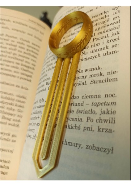Yüzüklerin Efendisi Yüzük Tasarımlı Kitap Ayracı | 3D Baskı, Koleksiyonluk & Hediye modelleri