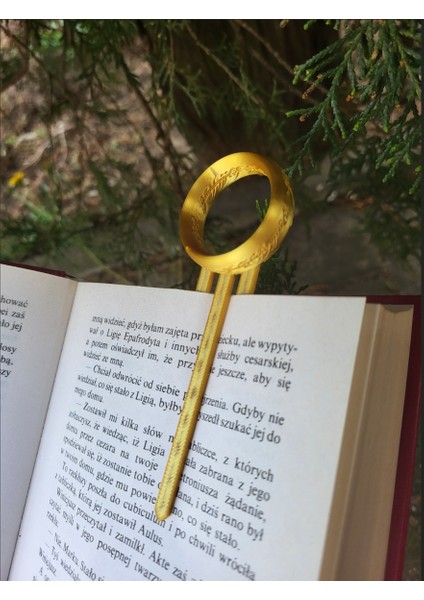 Yüzüklerin Efendisi Yüzük Tasarımlı Kitap Ayracı | 3D Baskı, Koleksiyonluk & Hediye indirimleri