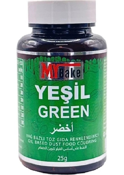 Yağ Bazlı Toz Boya May Bake 25 gr Yeşil