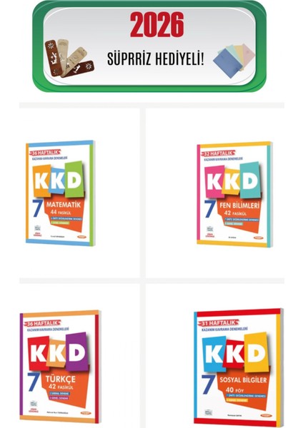 Fenomen 7. Sınıf Tüm Dersler Haftalık Kazanım Kavrama Denemeleri