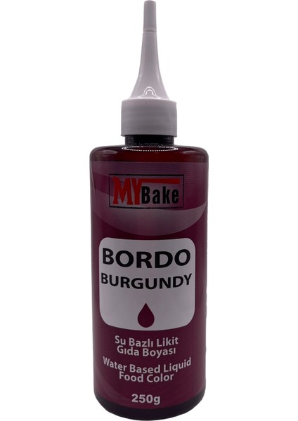 Sıvı Gıda Boyası My Bake 250 gr Bordo