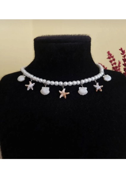 Pearly Shell Kolye Y2K