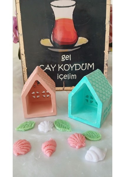 2 Adet Yılbaşı Ev, Kulübe, Mumluk, Hediyelik modelleri