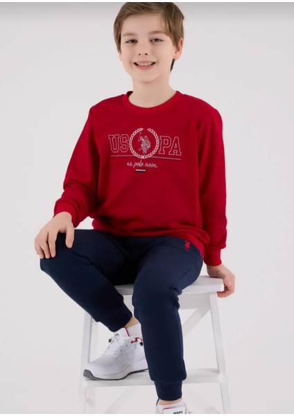U.s. Polo Assn Erkek Çocuk Kırmızı Eşofman Takımı