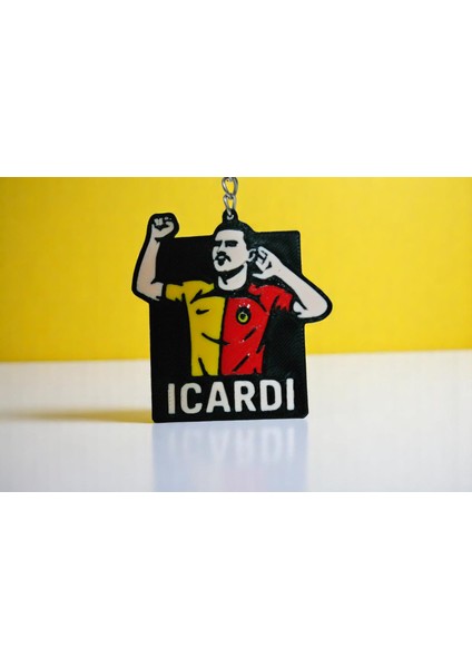 Icardi Çift Taraflı Taraftar Anahtarlık