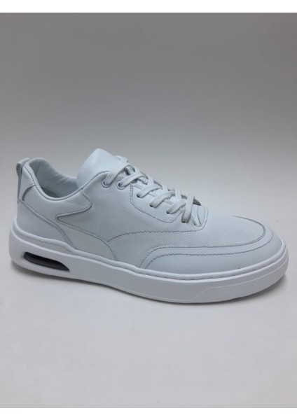 Hakiki Deri Bağcıklı Beyaz Renk Casual Model Beyaz Tabanlı Erkek Ayakkabı C-95122971HDYT fiyatları
