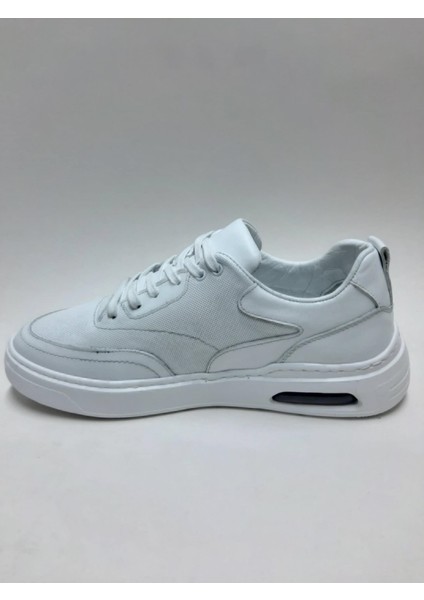 Hakiki Deri Bağcıklı Beyaz Renk Casual Model Beyaz Tabanlı Erkek Ayakkabı C-95122971HDYT modelleri