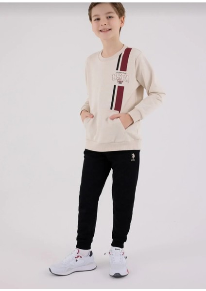 U.s. Polo Assn Erkek Çocuk Bej Eşofman Takımı