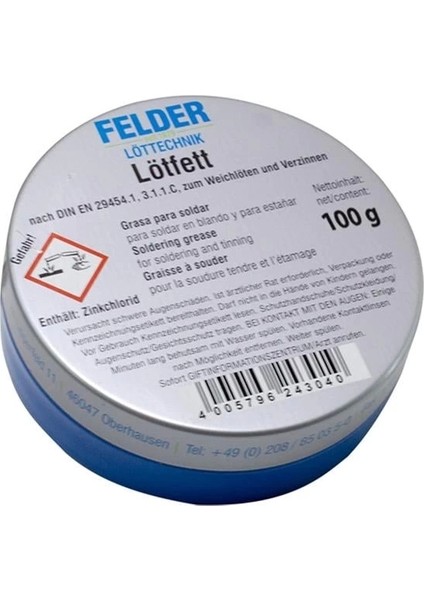 Lehim Pastası Lötfett 100 Gr.