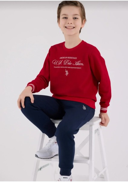 U.s. Polo Assn Erkek Çocuk Kırmızı Eşofman Takımı
